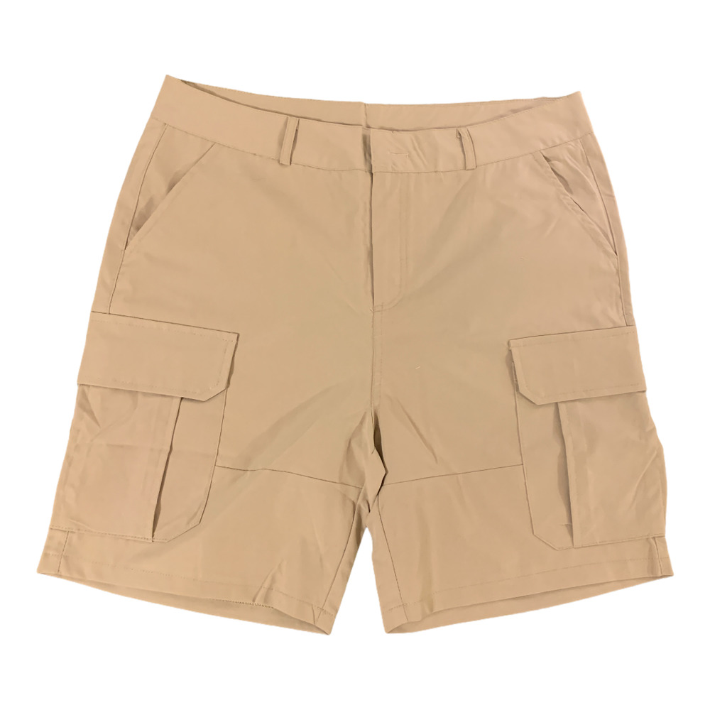 NWT Men's Lightweight Khaki Cargo Outdoor Hiking Casual Shorts Medium